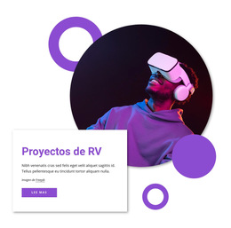 Proyecciones De Realidad Virtual - Plantilla De Sitio Web Móvil