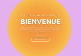 Bloc De Bienvenue Sur Fond Abstrait - Modèle De Maquette De Site Web
