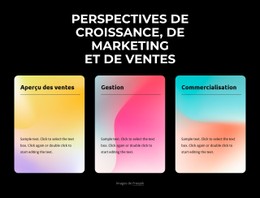 3 Colonnes Avec Fond Dégradé Modèle De Site Web CSS Gratuit