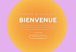 Page HTML Pour Bloc De Bienvenue Sur Fond Abstrait