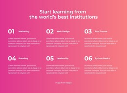 HTML Design For Start Learning