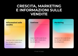 3 Colonne Con Sfondo Sfumato Modello Di Sito Web CSS Gratuito