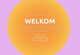 HTML5 Responsief Voor Welkomstblok Op Abstracte Achtergrond