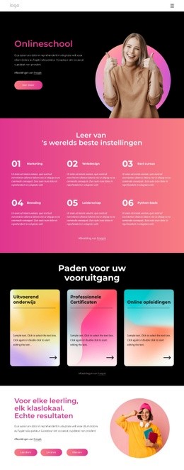 Ontwerptools Voor Onlineschool