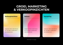 Ingebouwde Meervoudige Lay-Out Voor 3 Kolommen Met Achtergrond Met Kleurovergang