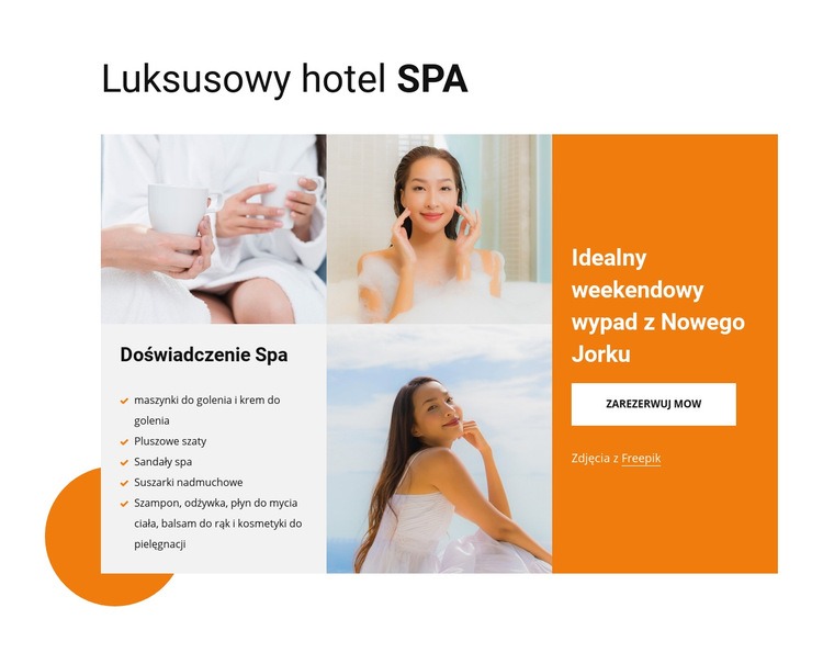 Idealny weekend Projekt strony internetowej