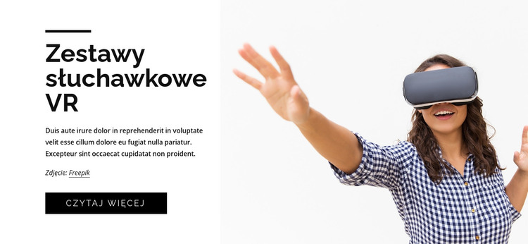 Słuchawki VR Szablon HTML