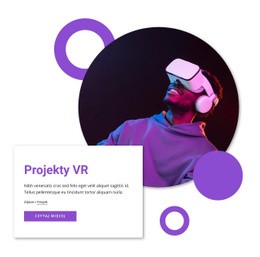 Projekcje VR - Kreatywny, Uniwersalny Szablon Jednostronicowy