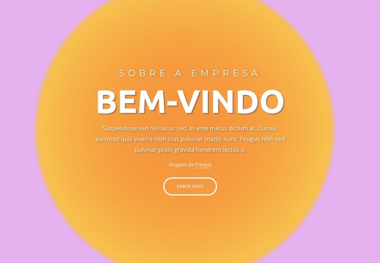 Bloco de boas-vindas em fundo abstrato Template CSS