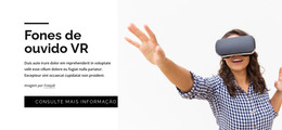 Fones De Ouvido VR - Modelo HTML5 Responsivo