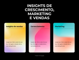 3 Colunas Com Fundo Gradiente - Tema WooCommerce Multifuncional