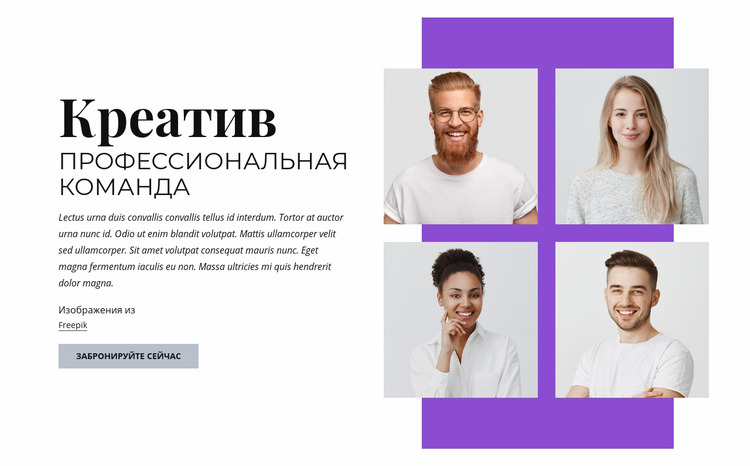 Творческий профессиональный коллектив Шаблон Joomla
