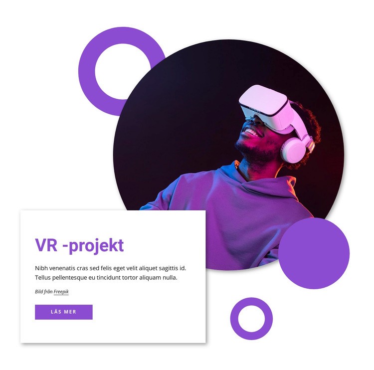 VR -projekt HTML-mall