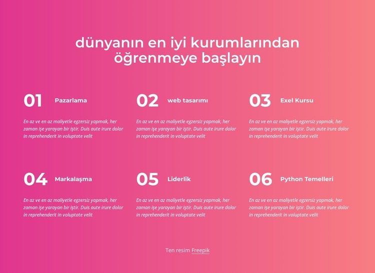 Öğrenmeye başla Joomla Şablonu