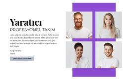 Yaratıcı Profesyonel Ekip Için Çok Amaçlı Web Sitesi Tasarımı