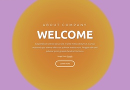 Welcome Block On Abstract Background