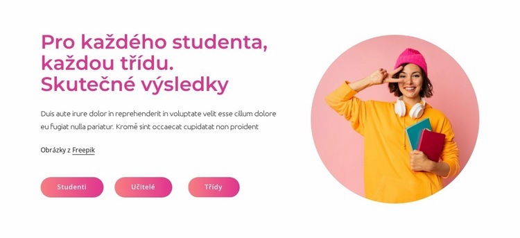 Skutečné výsledky Téma WordPress