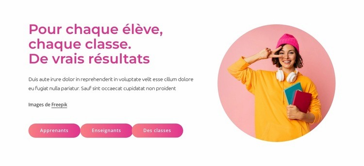 De vrais résultats Conception de site Web