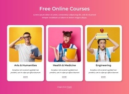 The best free online courses - Html Code Example by Nicepage