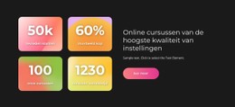 Cursussen Van De Hoogste Kwaliteit Gratis CSS-Websitesjabloon
