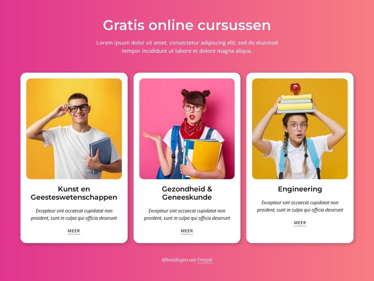 De beste gratis online cursussen HTML-sjabloon