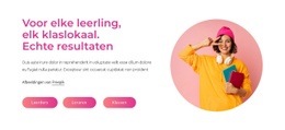 Echte Resultaten - Sjablonen Website-Ontwerp