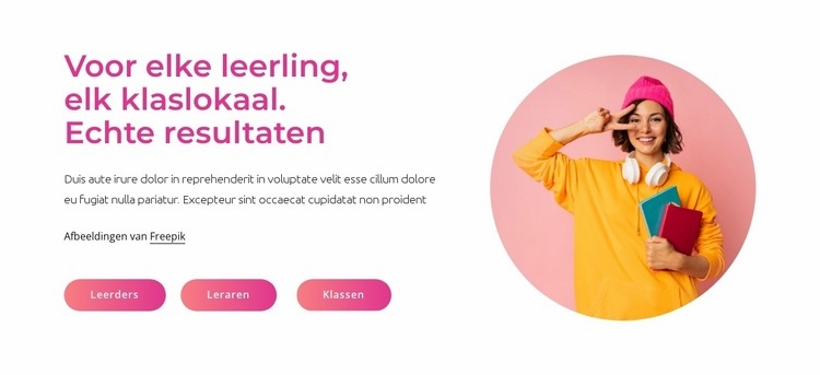 Echte resultaten Website ontwerp