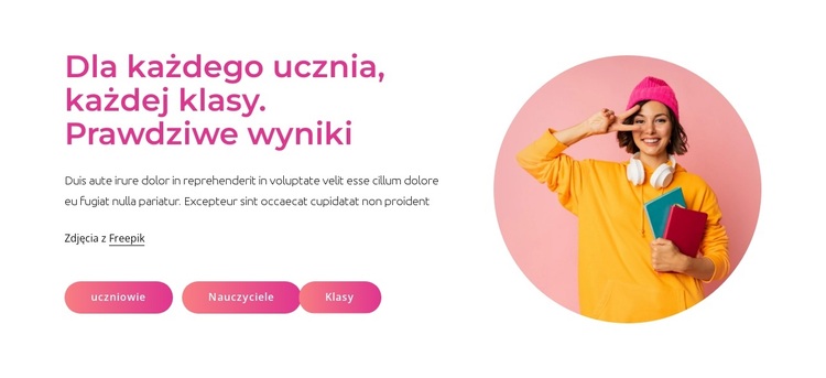 Prawdziwe wyniki Motyw WordPress