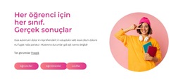 Gerçek Sonuçlar - Web Sayfası Şablonu