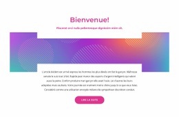 Conception De Sites Web Polyvalents Pour Bloc De Bienvenue Avec Fond Abstrait