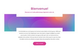 Bloc De Bienvenue Avec Fond Abstrait #Website-Mockup-Fr-Seo-One-Item-Suffix
