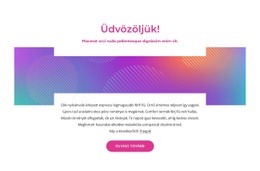 Üdvözöljük Blokk Absztrakt Háttérrel CSS Webhelysablon