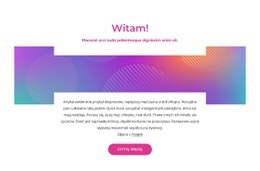 Blok Powitalny Z Abstrakcyjnym Tłem - Szablon Osobisty