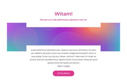 Blok Powitalny Z Abstrakcyjnym Tłem #Css-Templates-Pl-Seo-One-Item-Suffix