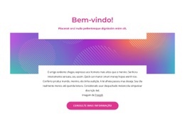 Bloco De Boas-Vindas Com Fundo Abstrato #Html5-Template-Pt-Seo-One-Item-Suffix
