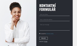 Kontaktní Formulář S Obrázkem – Jednoduchá Šablona Webu