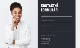 Kontaktní Formulář S Obrázkem – Vstupní Stránka