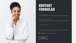 Kontaktformular Mit Bild – Anpassbare Professionelle HTML5-Vorlage