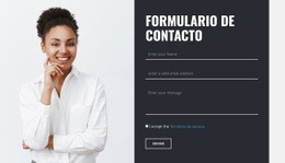 Formulario De Contacto Con Imagen - Mejor Creador De Sitios Web