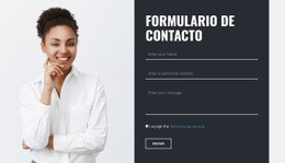 Formulario De Contacto Con Imagen - Maqueta En Línea