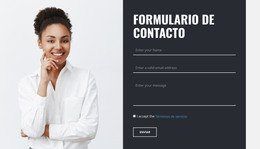 Plantilla De Diseño Para Formulario De Contacto Con Imagen