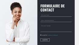 Formulaire De Contact Avec Image – Téléchargement Du Modèle De Site Web