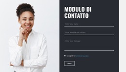 Modulo Di Contatto Con Immagine - Modello Online