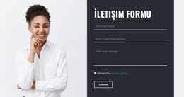 Resimli Iletişim Formu - Modern WordPress Teması