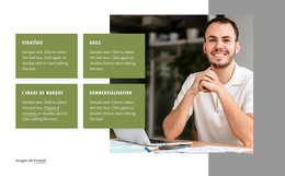 Nous Conseillons Les Dirigeants Sur La Stratégie - Modèle HTML Simple