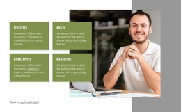 Tanácsot Adunk A Vezetőknek A Stratégiával Kapcsolatban - Egyszerű HTML-Sablon