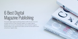 Digital Magazine Publishing Simple CSS Template