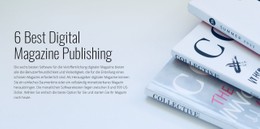 Veröffentlichung Digitaler Magazine Einfache CSS-Vorlage