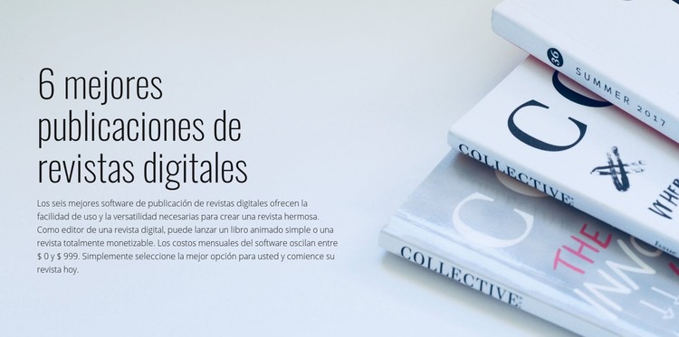 Publicación de revistas digitales Plantilla CSS