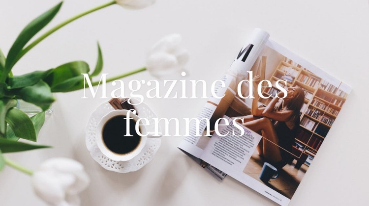 Magazine femme Modèle HTML5